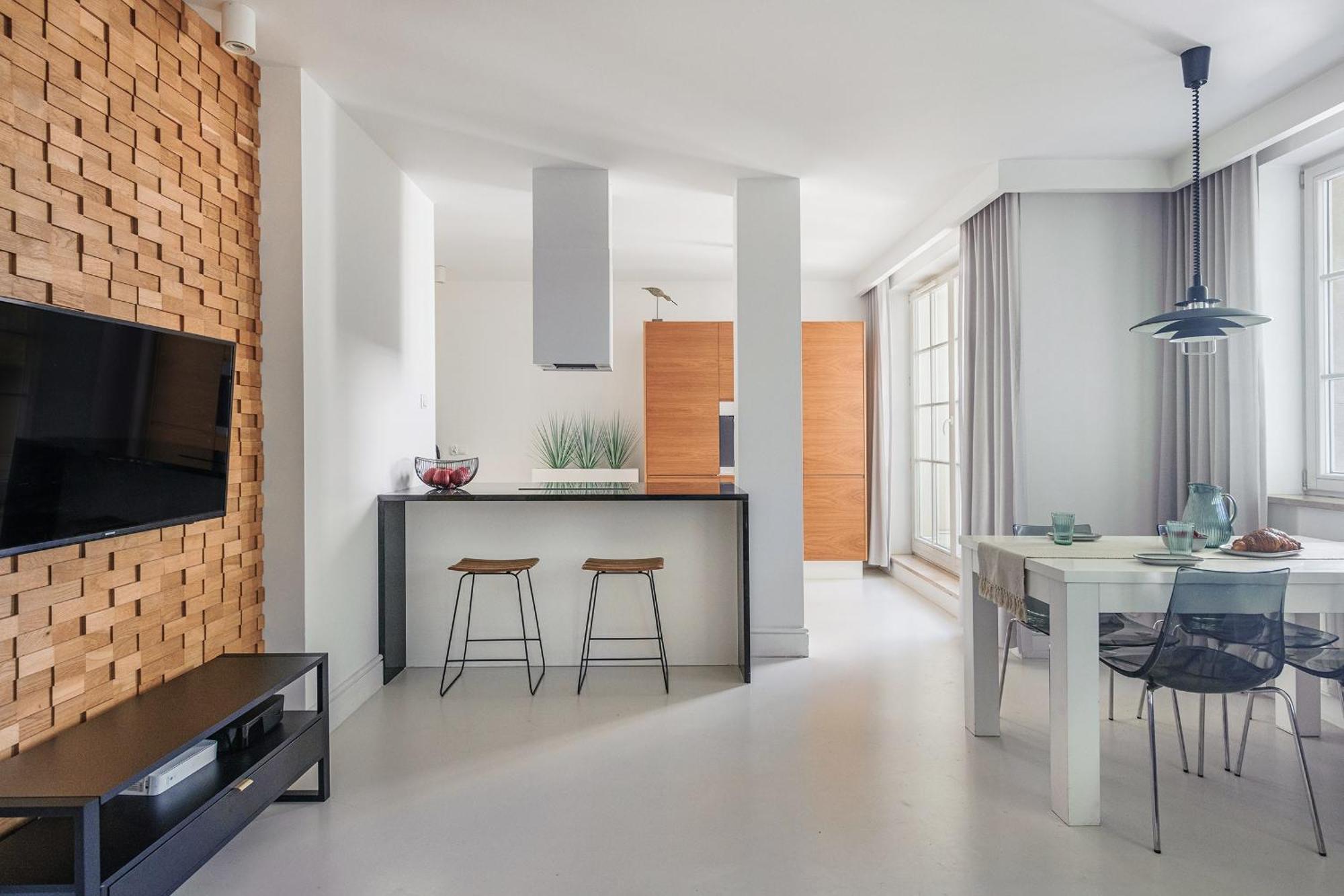 White Harmony Apartament - 2 Tarasy, Bezplatny Parking Apartment *